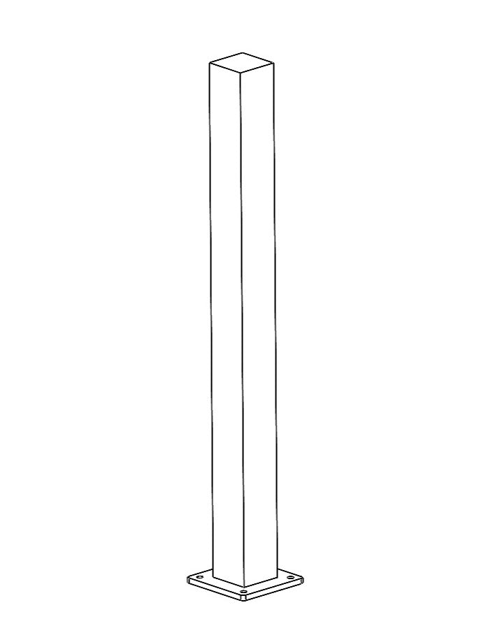 Universal Stair-Rail Post (With Cap)