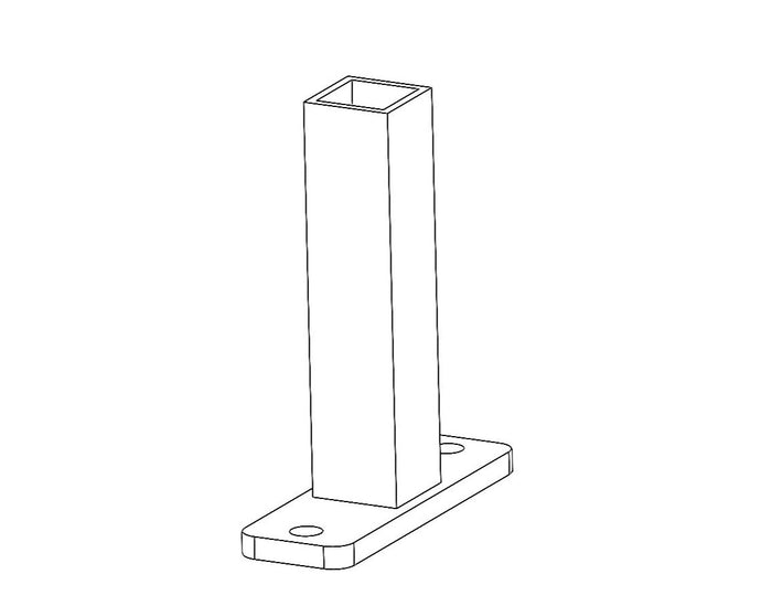 Bottom Rail Support Post