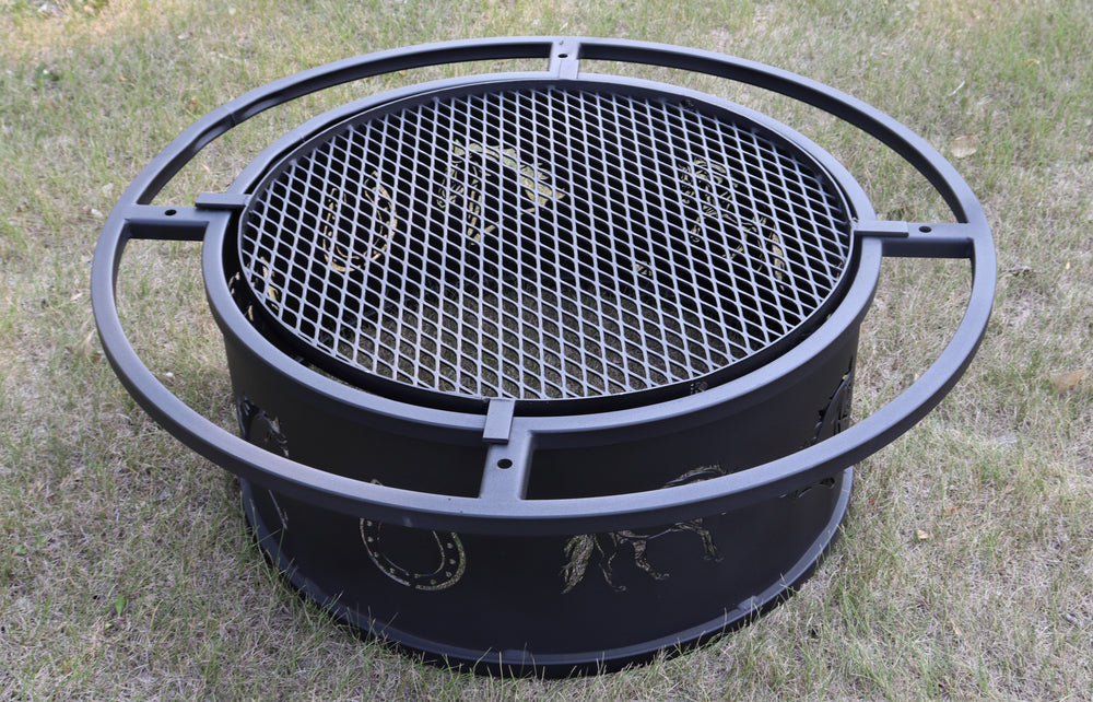 Metal Fire Pit with Standard Grill
