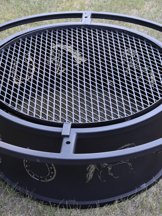 Metal Fire Pit with Standard Grill